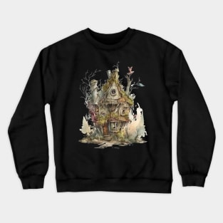 Goblincore house creepy cute house Crewneck Sweatshirt